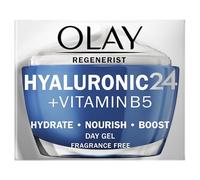 Olay Hydratant Hyaluronic 24 + Vitamine B5, Gel-crème de jour avec acide hyaluronique, vitamine B5 et niacinamide pour une peau d'apparence plus lisse et plus saine, 50 ml