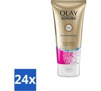Olay Pore Berry Burst Exfoliant doux à l'extrait de fraise et aux vitamines B3, B5 et E, 150 ml - Lot avantageux - 24 pièces