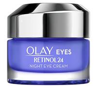 Olay Retinol 24 Crema de ojos de noche, Crema facial retinol sin fragancia para una piel suave y radiante, 15 ml
