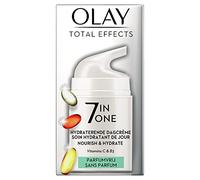 Olay Total Effects 7en1 Crème de Jour Anti-Âge - Crème Hydratante Visage avec Niacinamide & Vitamine C - Cible 7 signes de l’âge pour une peau plus jeune - Sans parfum - 50ml