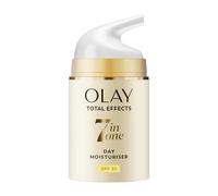 Olay Total Effects 7en1 Crème de Jour Anti-Âge SPF 30 - Crème Hydratante Visage avec Niacinamide & Vitamine C - Cible 7 signes de l’âge pour une peau d’apparence plus jeune - Sans Parfum - 50ml