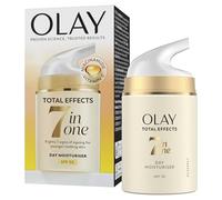 Olay Total Effects Crème hydratante quotidienne 7 en 1 pour femme avec SPF 30, 50 ml, crème de jour avec vitamine E, B3 et B5 pour soin et protection de la peau, crème visage pour femme (l'emballage