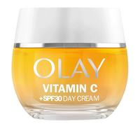 Olay Vitamin C Brighten et Glow 3in1 Fluide Hydratant SPF50+ avec Niacinamide, offre hydratation, éclat, protection UV et aide à corriger les taches foncées, 50ml