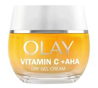 Olay Vitamin C Gel-Crème de Jour Hydratante pour le Visage, Soin AHA, Niacinamide Pure à 99% et Vitamine E. Soin Éclat: Anti-Taches Brunes, Unifie, Hydrate. Sans Effet Gras ou Collant. 50ml