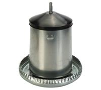 OLBA Mangeoire Galvanisée Pour Poules 2,5 Kg Pour 5 Animaux 16x15x25 Cm