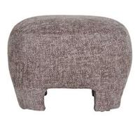 Olbia - pouf - en tissu texturé - Taupe Taupe G