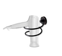 OlBuWa Support mural en acier inoxydable 304 avec base en cuivre pour sèche-cheveux, pour salle de bain, douche, noir