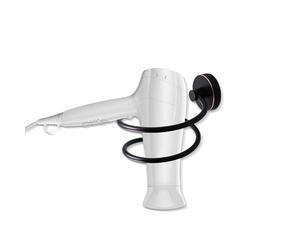 OlBuWa Support mural en acier inoxydable 304 avec base en cuivre pour sèche-cheveux, pour salle de bain, douche, noir