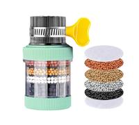 OLCANA Filtre à eau du robinet - Filtre à eau du robinet avec robinet anti-éclaboussures à six couches, fournitures de santé corporelle pour salle de bain, toilettes, cuisine, salle à thé, buanderie