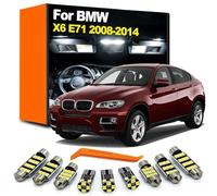 OLCGNHUY 23Pcs LED Interior Map Dome Reading Door Luggage Light Bulb Kit, for BMW X6 E71 2008 2009 2010 2011 2012 2013 2014