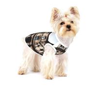 Old Architecture Gilet en coton pour petit animal de compagnie Imprimé complet Chien Chat Doux Respirant Élastique Vêtements Quotidien Fête Tenue