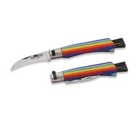 OLD BEAR® CHAMPIGNON - ACIER INOXYDABLE, MANCHE LAMINÉ ARC-EN-CIEL M 9387/19_MAK