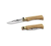 Old Bear Couteau Antonini Knives MOD manche en olivier mesure 19 cm produit artisanal chaque pièce unique certificat de garantie