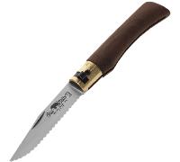 OLD BEAR® S - ACIER INOXYDABLE, MANCHE EN NOYER, LAME SERRÉE 9337/17_LN