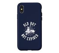 Old But Not Expired Trottinette Vintage Coque pour iPhone X/XS