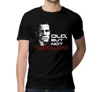 Old But Not Obsolete Terminator Dark Fate Black T-Shirt Sarah Connor Black XL