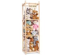 Old Canal Rangement Peluche, Organisateur à Peluches en Bois, Organisateur de Rangement Gain de Place pour Jouets, Range Peluche pour Salle de Jeu, Chambre à Coucher, Décoration Intérieure