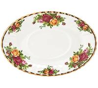 Old Country Roses by Royal Albert 21,5 cm Sauce Bateau avec Support
