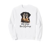 Old Dogs New Beginnings Senior Rescue Dog Cute Rescue Dog Sweatshirt