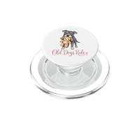 Old Dogs Rule Cute Senior Rescue Dog Lover Cute Senior Dog PopSockets PopGrip pour MagSafe