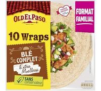 OLD EL PASO Wraps de blé complet 580 g