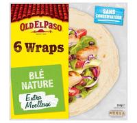OLD EL PASO - Wraps De Blé Nature 350G - Lot De 4 - livraison offerte