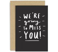 Old English Co. Carte d'adieu avec enveloppe pour collègue Inscription « We're Going To Miss You »