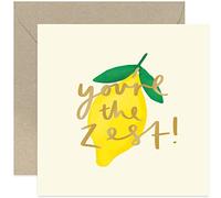 Old English Co. Carte d'anniversaire humoristique You're The Zest - Carte de félicitations pour lui ou elle | Well Done, Graduation, Passed Exam, Driving Test, Thank You | Intérieur vierge et