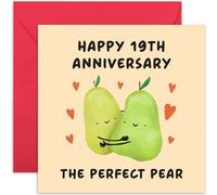 Old English Co. Carte de 19e anniversaire de mariage pour couple - Cadeau d'anniversaire amusant pour lui et elle - Carte spéciale pour le dix-neuvième anniversaire de mariage pour mari, femme |