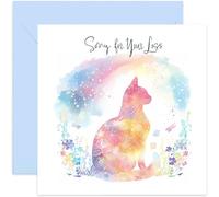 Old English Co. Carte de condoléances pour chat avec inscription « Sorry for Your Loss » - Carte de condoléances pour animaux de compagnie - Carte de vœux « So Sorry » - Cartes de deuil - Intérieur