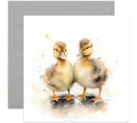 Old English Co. Carte de vœux aquarelle caneton poussins pour anniversaire - Jolie carte d'anniversaire pour maman, grand-mère, elle - Carte d'art de la faune pour penser à vous, merci, juste parce |