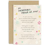 Old English Co. Carte « Proud Of You » - Carte sentimentale sincère pour la famille ou les amis - New Venture, New Job, Exam Results, Sobriety - Jolie carte de vœux pour fils, fille, maman, papa