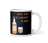 Old English Co. Fun Mug for Colleague - Office Humour 'May be Whiskey in here' Mug for Him - Funny Leaving Gift for Co Worker, Friend, Family