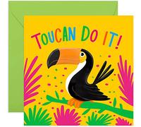 Old English Co. Toucan Do It Card Carte de vœux amusante pour elle et lui Motif animal pour amis et famille Intérieur vierge et enveloppe incluse