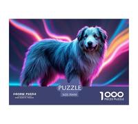 Old English SheepChien 1000 Pieces Jigsaw Puzzles for Adults Family Challenge Toys Stress Relieving Entertainment Cultivate The Spirit of Teamwork for Men, Women, Elders, Seniors 70x50cm/1000pcs