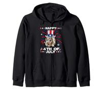 Old English Sheepdog Dog Patriotic American 4th of July Sweat à Capuche