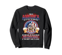 Old English Sheepdog Dog This America We Love Dogs 4th July Sweatshirt
