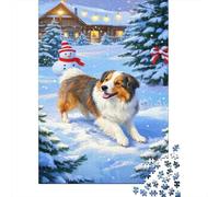 Old English Sheepdog Puzzle 1000 Pcs Patience Et De Réflexion Adultes Et Enfants Jeu Occasionnel l'art De La Décoration 1000pcs (75x50cm)