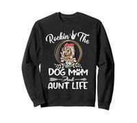 Old English Sheepdog Rocking The Dog Mom and Tante Life Sweatshirt