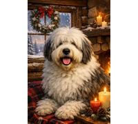 Old English Sheepdog - Winter Cozy Cabin 2026 Edition: Paperback • A5 • 120 Lined Pages • Journal • Notebook • Notepad • For Writing • Work • Study • Planning • Journaling • Diary