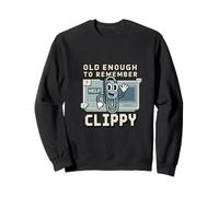Old Enough to Remember Clippy Trombone Sweatshirt