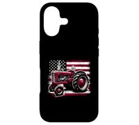 Old Farmall Cub Tracteur Drapeau américain Ferme Patriotique agricole Coque pour iPhone 17