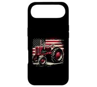 Old Farmall Cub Tracteur Drapeau américain Ferme Patriotique agricole Coque pour iPhone Air