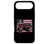 Old Farmall Cub Tracteur Drapeau américain Ferme Patriotique agricole Coque pour iPhone Air