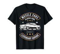 Old Garage Classic Vintage Cars Lover Enthusiast Car Guys T-Shirt