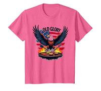 Old Glory Grill Master T-Shirt, Enfant, Rose Chiné, 3 Ans