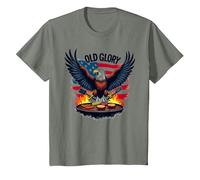 Old Glory Grill Master T-Shirt, Enfant, Vert Kaki chiné, 3 Ans