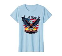 Old Glory Grill Master T-Shirt, Femme, Bleu Céleste, XXL