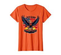 Old Glory Grill Master T-Shirt, Femme, Orange, 3XL