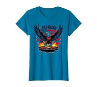 Old Glory Grill Master T-Shirt, Femme, Saphir, 3XL